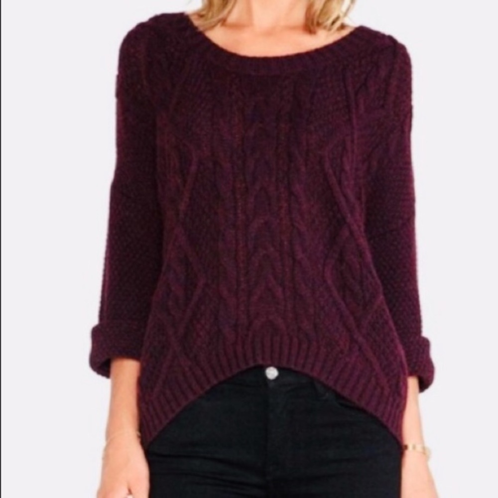 360 sweater purple sweater